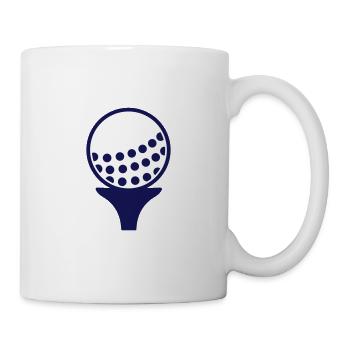 Golfball - Tasse - Weiß - Rechts