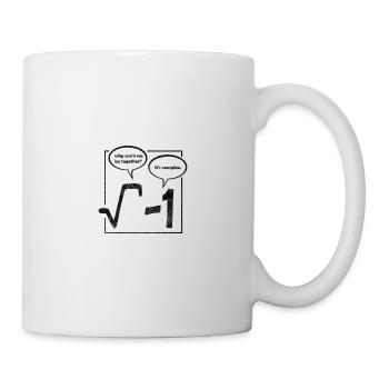 why cant we be together, its complex poster - Tasse - Weiß - Rechts