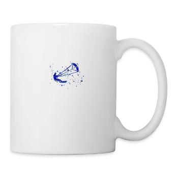 kitesurf, surf, surfeur, vague, bleu, graffiti, bla - Mug blanc - blanc - Droite