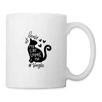 M’AIME MES CHATS CHATTE J’ADORE DIRE DES MOTIFS - Mug blanc - blanc - Droite