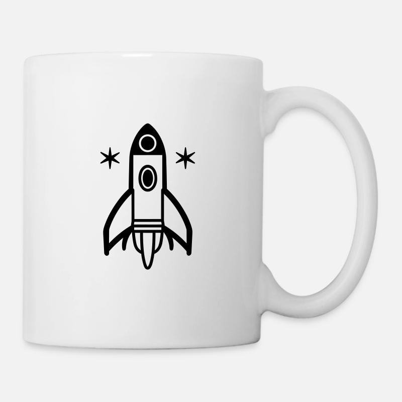 Rakete - Tasse - Weiß
