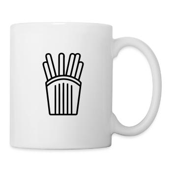 Pommes frites - Tasse - Weiß - Rechts