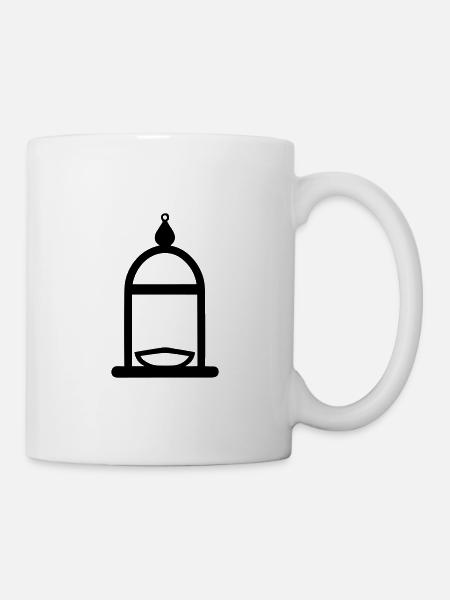 Laterne - Tasse - Weiß