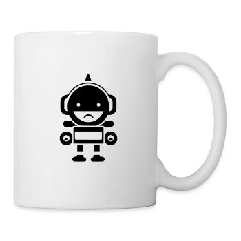 Petit robot - Mug blanc - blanc - Droite