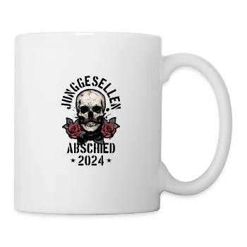 Crâne d’enterrement de vie de garçon 2024 - Mug blanc - blanc - Droite