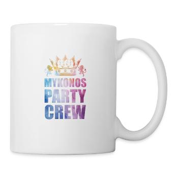 Dicton de l’équipe de fête de Mykonos - Mug blanc - blanc - Droite