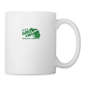 SON ET BLANC VERT CHOSE - Mug blanc - blanc - Droite