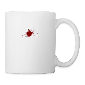 Blood Spatter From A Bullet Wound - Mug - white - Right