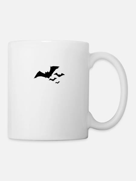 Halloween Bat Swarm 1c - Mug blanc - blanc