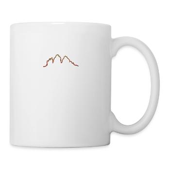 Dolomiten Drei Zinnen Abendrot Glühen - Tasse - Weiß - Rechts