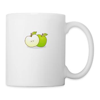Äpfel - Tasse - Weiß - Rechts