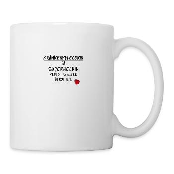 Krankenpflegerin Pflegerin Krankenschwester Liebe - Tasse - Weiß - Rechts