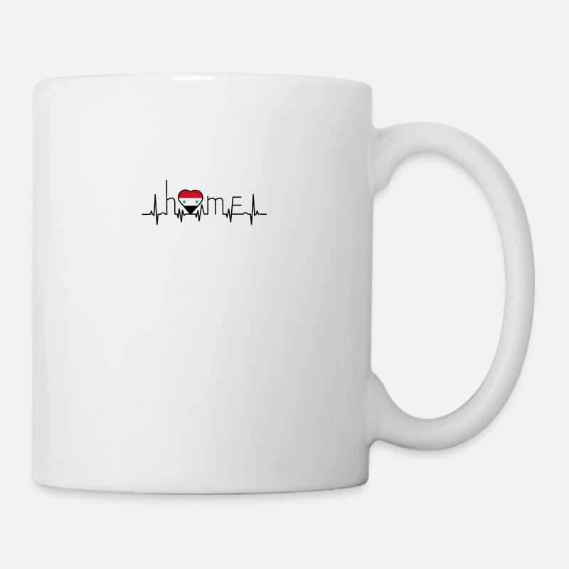 j'aime la maison Syrie - Mug blanc - blanc