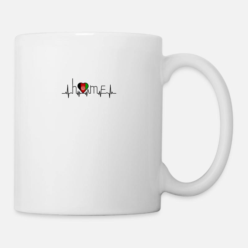 j'aime la maison Afghanistan - Mug blanc - blanc
