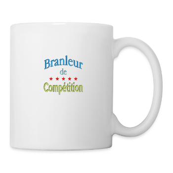 Branleur de compétition - Mug blanc - blanc - Droite