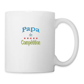 Papa de compétition - Mug blanc - blanc - Droite