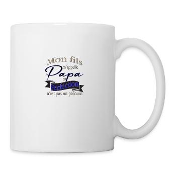 Mon fils m' appelle Papa - Mug blanc - blanc - Droite