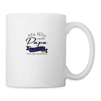 Ma fille m' appelle Papa - Mug blanc - blanc - Droite