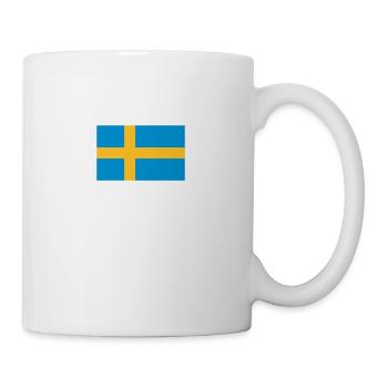 Nationalflagge von Schweden - Tasse - Weiß - Rechts