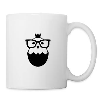 Chick Glasses Chicken Nerd Egg Gift - Mug - white - Right