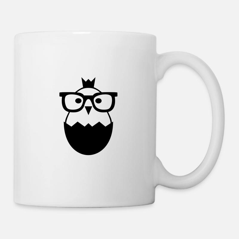 Küken Brille Huhn Nerd Ei Geschenk - Tasse - Weiß