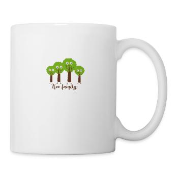tree family,trees,family,comic - Tasse - Weiß - Rechts
