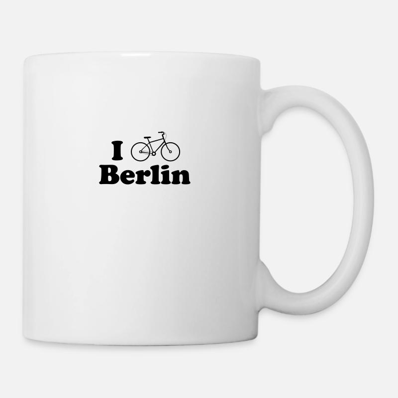 berlin biking - Tasse - Weiß