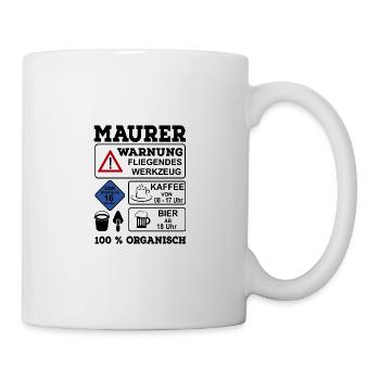 Maurer - Tasse - Weiß - Rechts