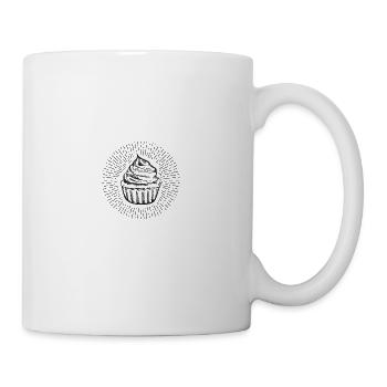 Desserts, Cakes, Muffins, Cherries - Tasse - Weiß - Rechts