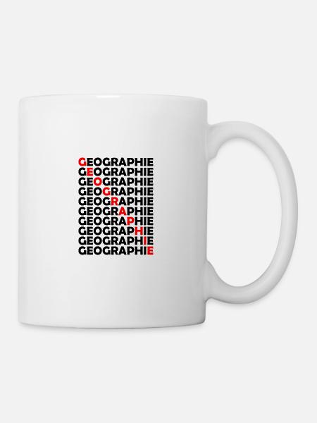 Geographie Lehrer Schule Studium - Tasse - Weiß