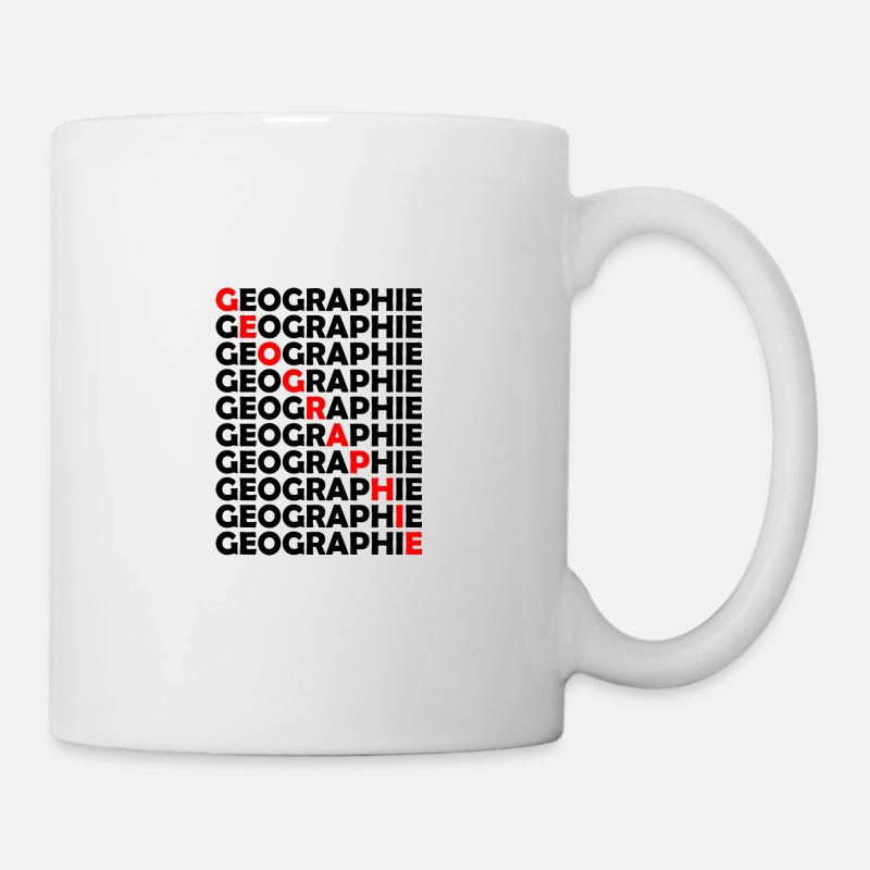 Geographie Lehrer Schule Studium - Tasse - Weiß