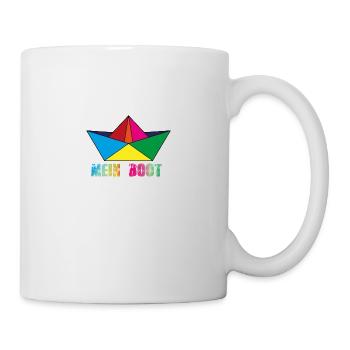 my boat,boat,paper ship,colorful,ship - Mug - white - Right