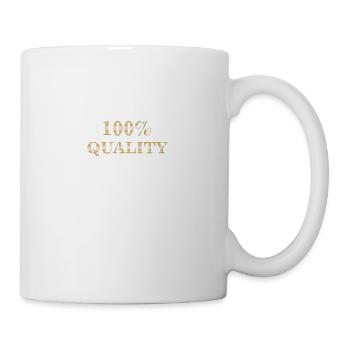qualité 100% - Mug blanc - blanc - Droite