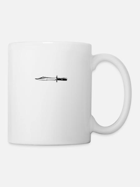 Messer - Tasse - Weiß