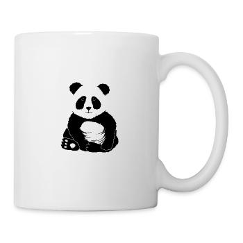 petit cadeau d'ours panda frais refroidi - Mug blanc - blanc - Droite