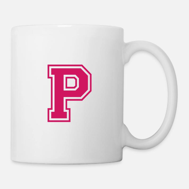 p - Tasse - Weiß