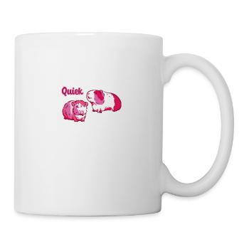 quiek,guinea pig,pink,pink - Mug - white - Right