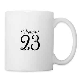 psalm 23 bible verse bible - Mug - white - Right