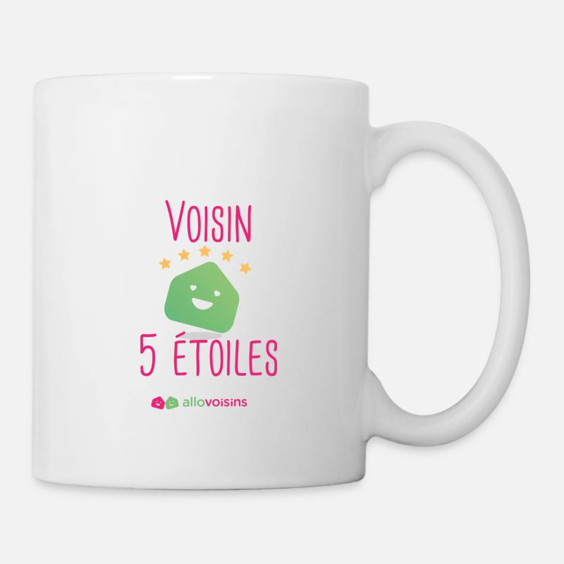 Voisin 5 étoiles - Mug blanc - blanc