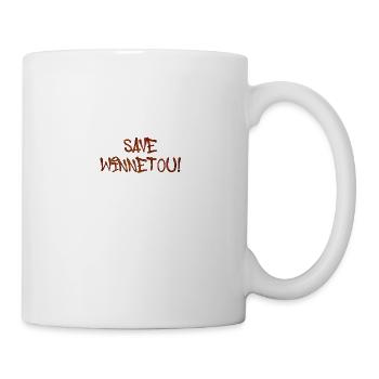 enregistrer winnetou,police,typo,noir,occidental,marron - Mug blanc - blanc - Droite