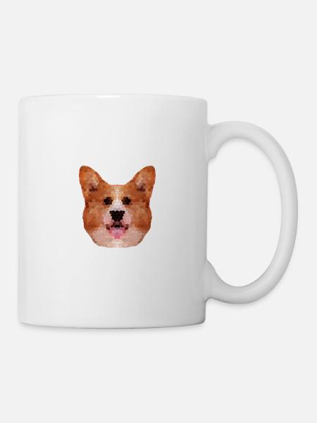 Polygon Dog – Day of the Dog - Mug - white