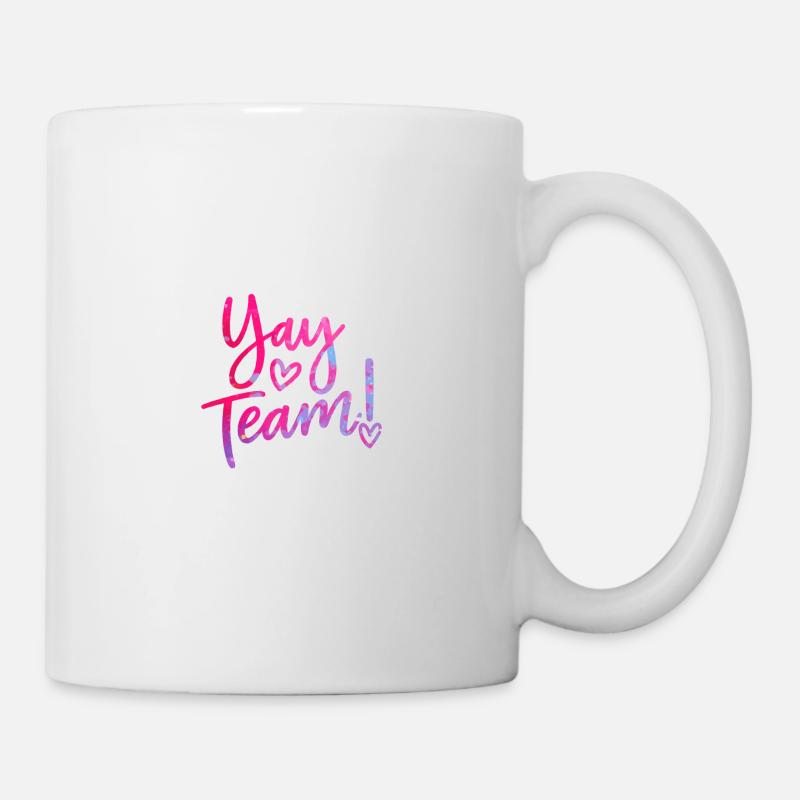 Hourra, l’équipe ! Hourra, équipe de fans de sport sans méfiance - Mug blanc - blanc