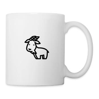 Ziege - Tasse - Weiß - Rechts