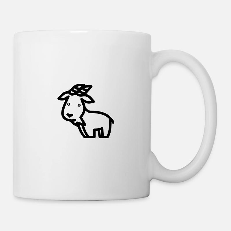 Ziege - Tasse - Weiß