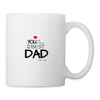 Meilleur papa, papa - Mug blanc - blanc - Droite