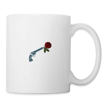 Custom t shirt peace and love, heart, birthday - Mug - white - Right
