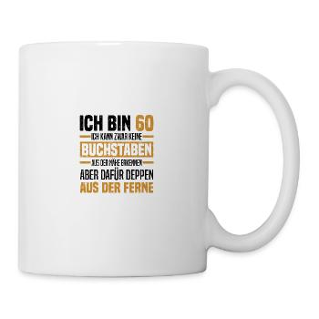 Geburtstagsgeschenk 60 - Tasse - Weiß - Rechts