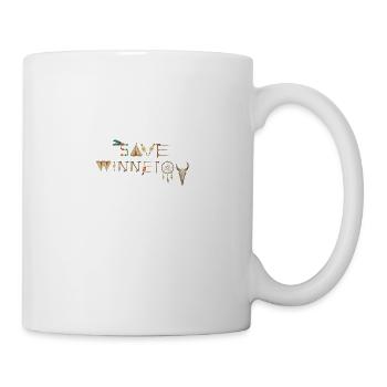 sauvez winnetou, winnetou, indiens, plumes, capteur de rêves - Mug blanc - blanc - Droite