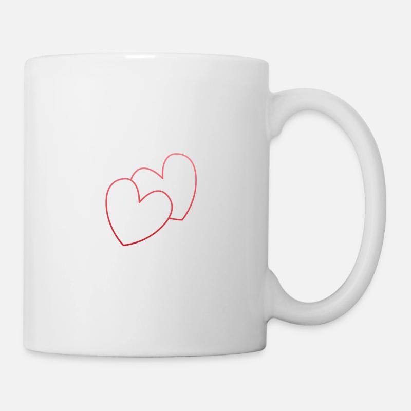 Coeurs ❤️️ - Mug blanc - blanc