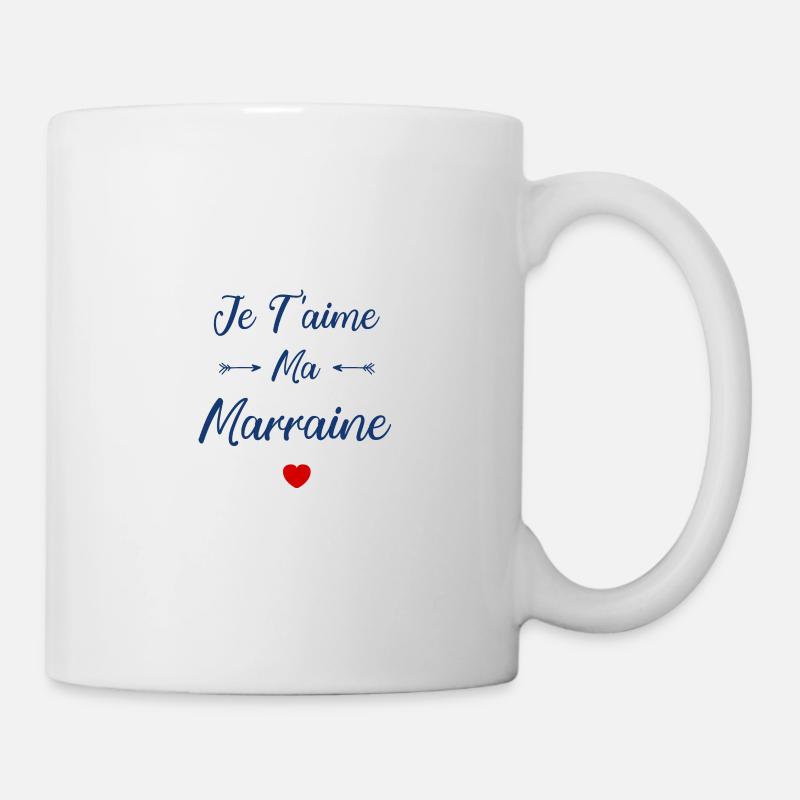 Je t'aime ma Marraine - Mug blanc - blanc